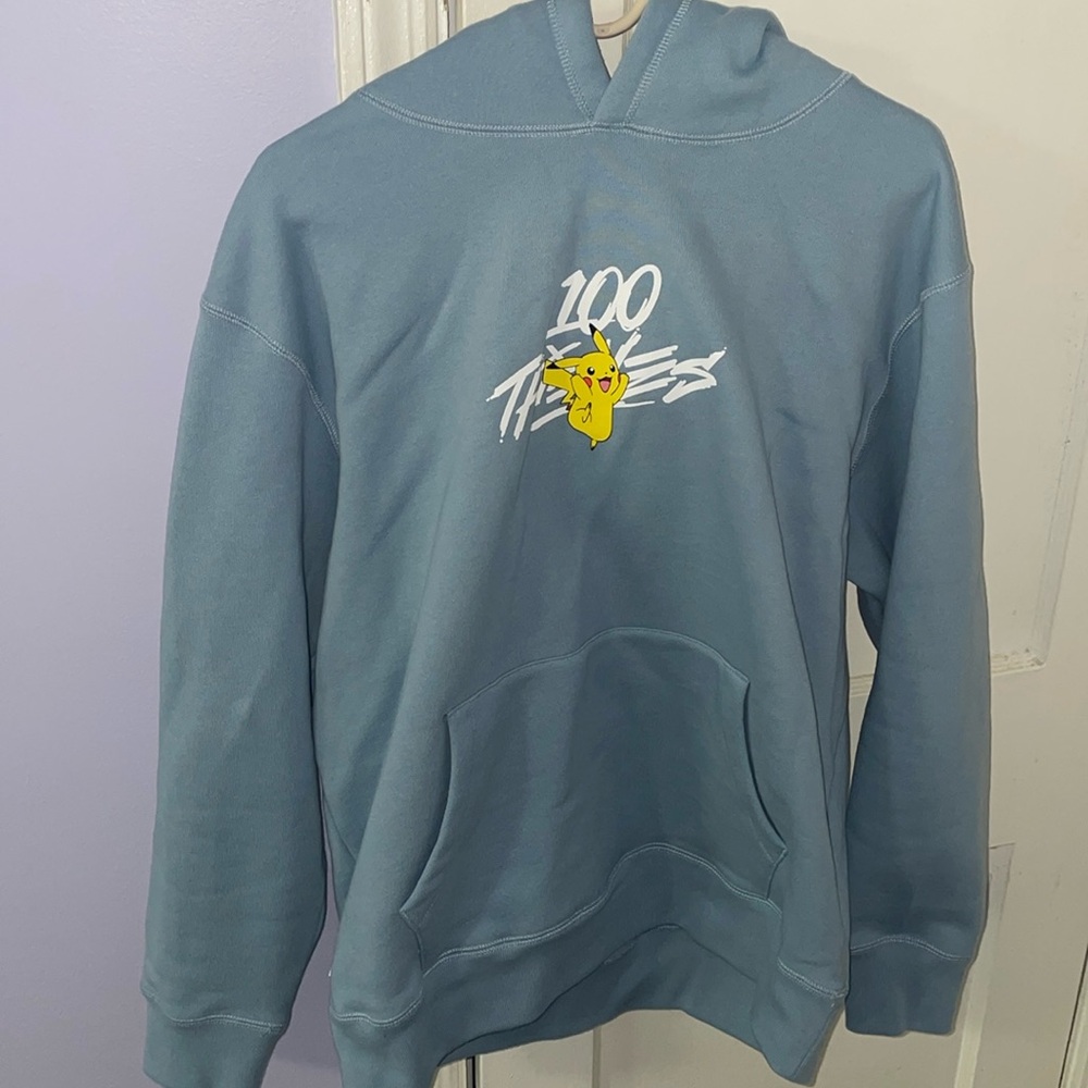 NWT 100 thieves pikachu hoodie